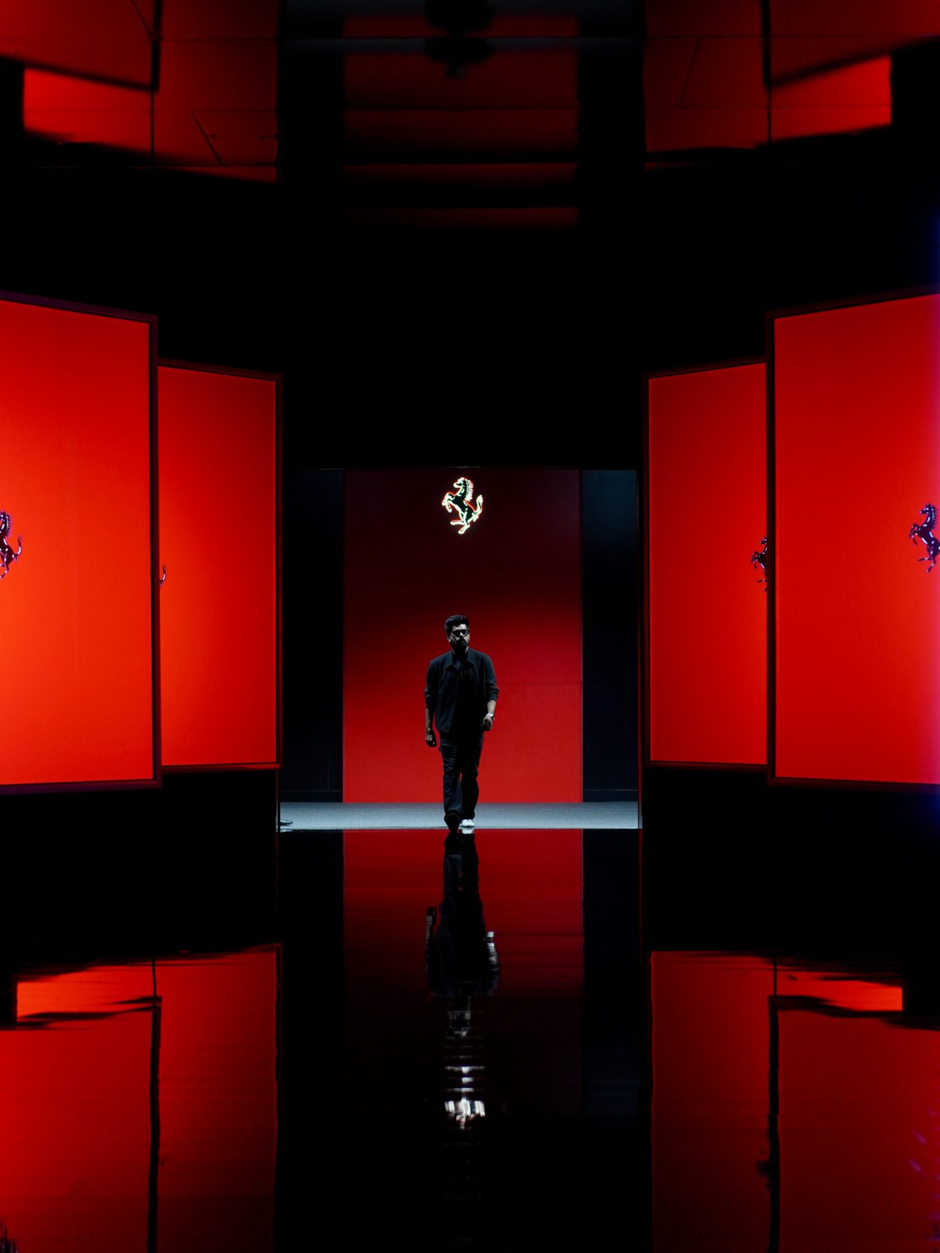 Red Mirrored Arrival Portal