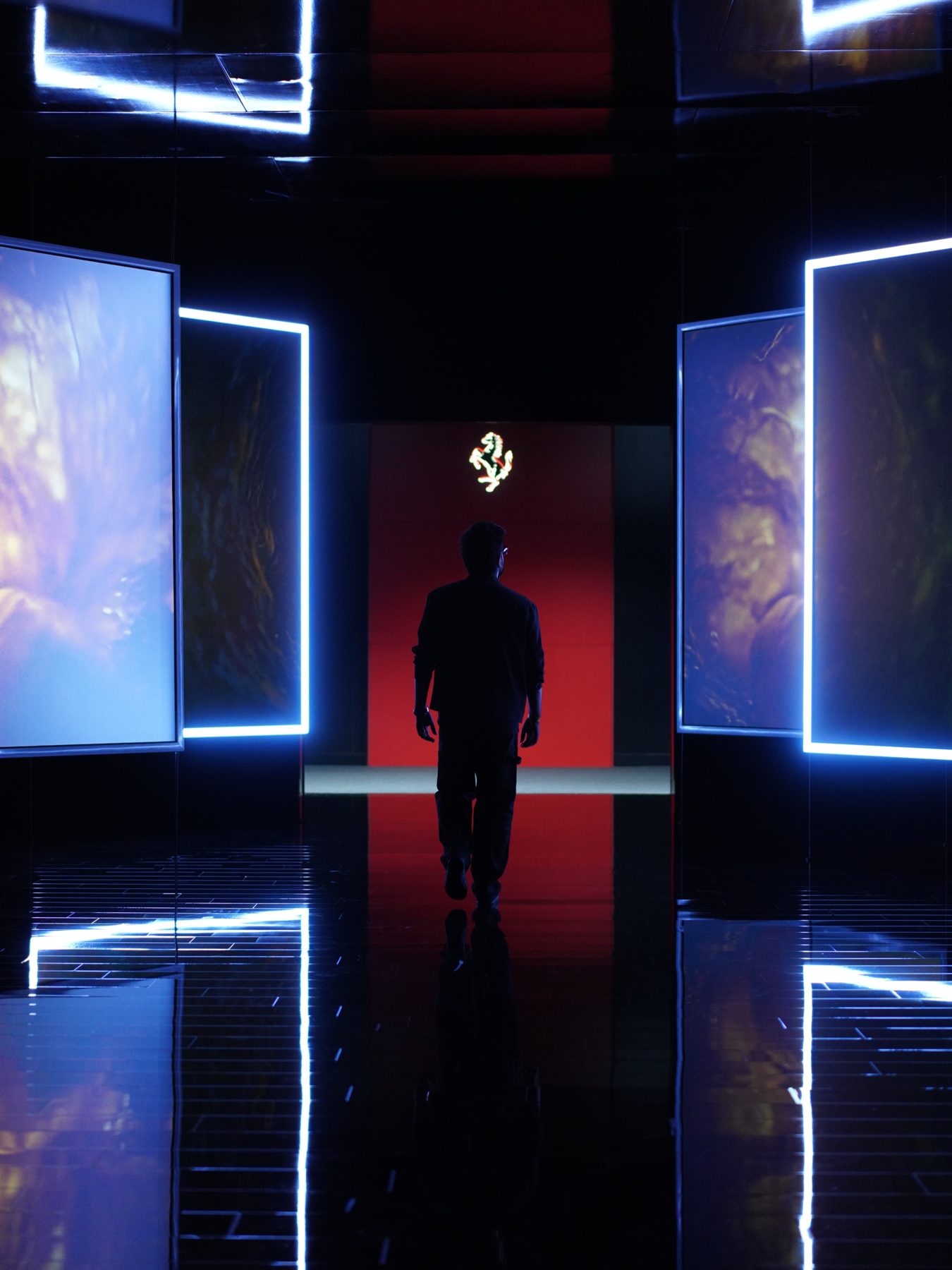 Illuminated Frames and Mirrored Passage