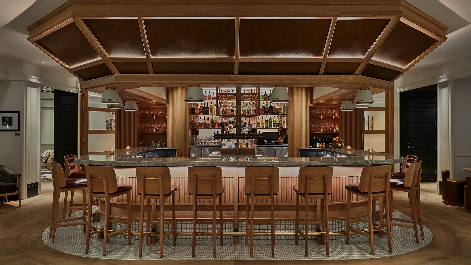 Boyd Bar Chair at Clayton Members Club