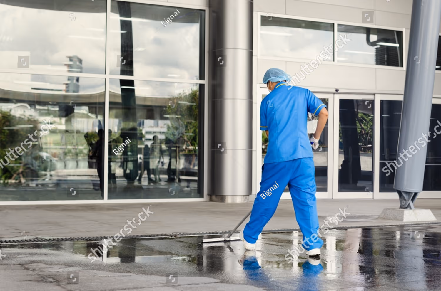 Working on a facility