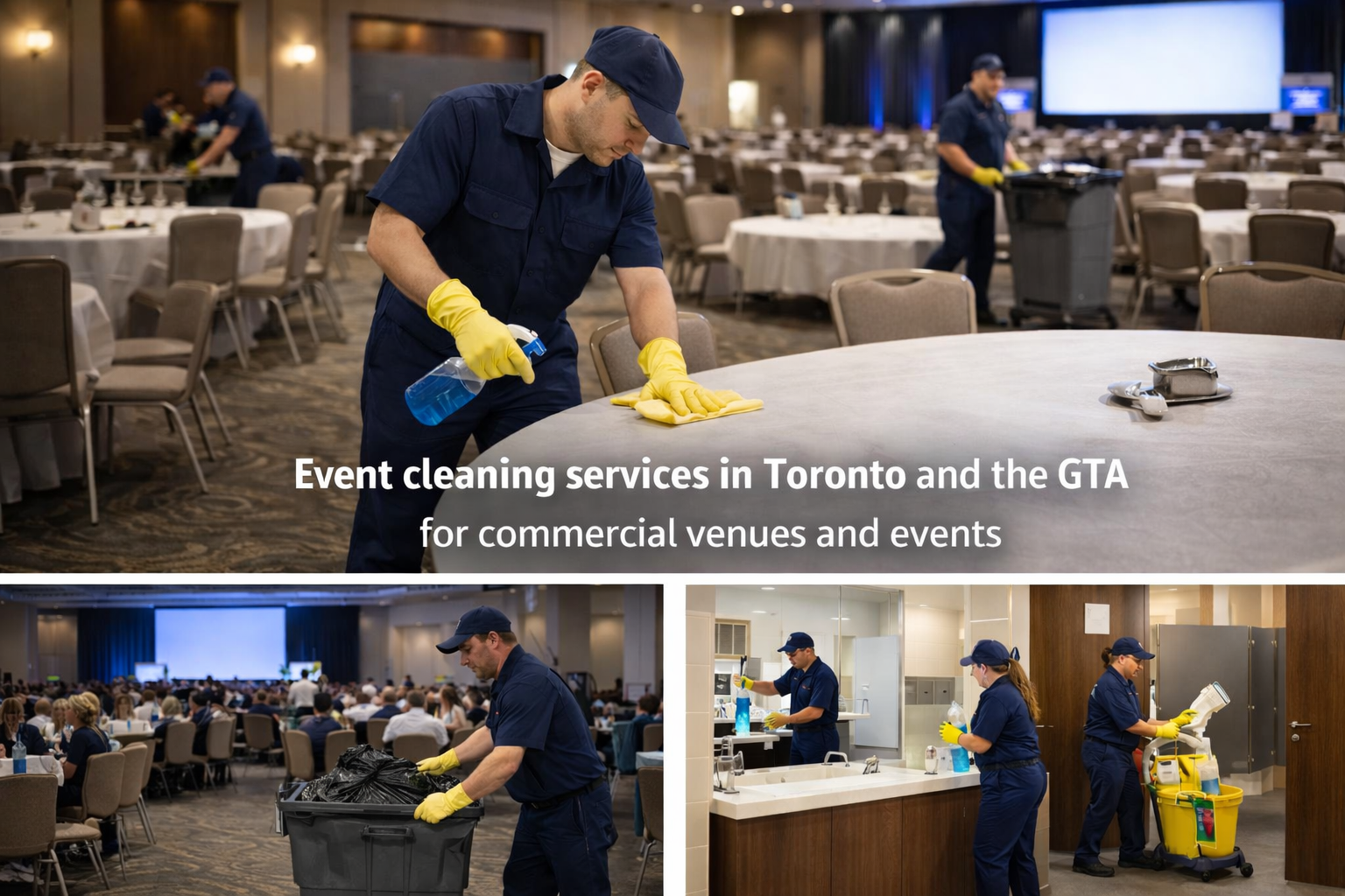 Event cleaning services in Toronto and the GTA for commercial venues and events