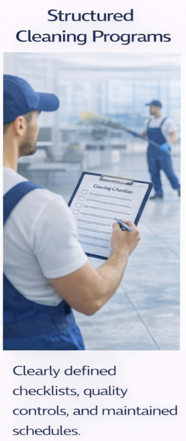 Structured Cleaning Programs