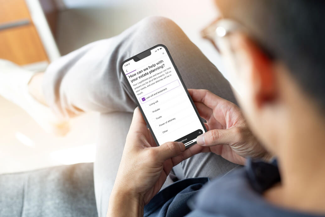 LegalShield mobile app homescreen