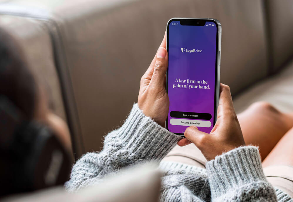 LegalShield mobile app homescreen