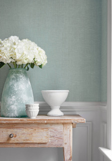 Wallpaper design consultation styling for a Maui home entryway