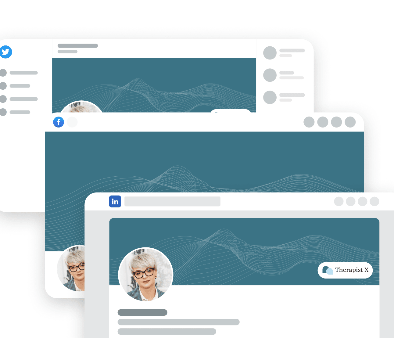 Therapist X - Social Media Assets - Therapy Webflow Template
