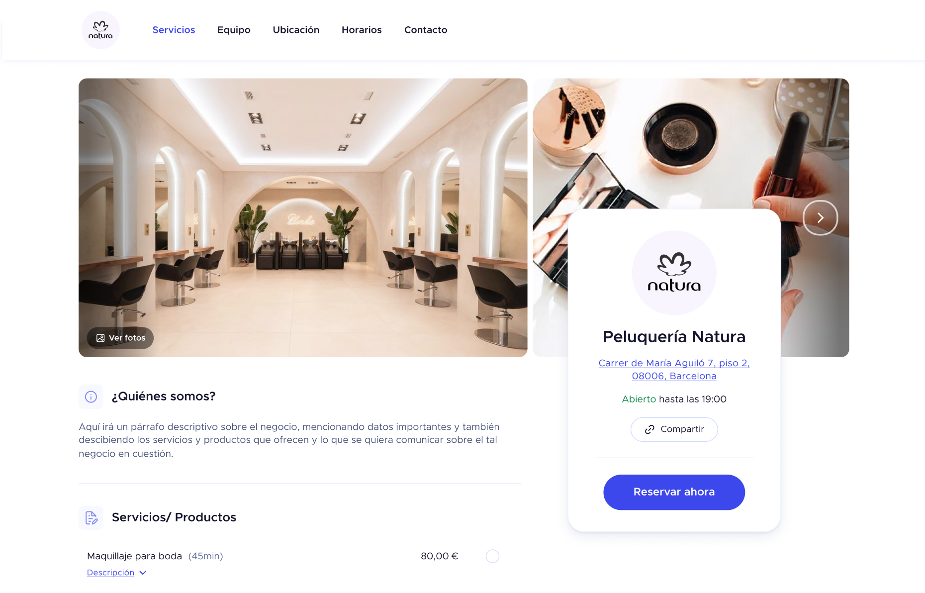 Online booking design
