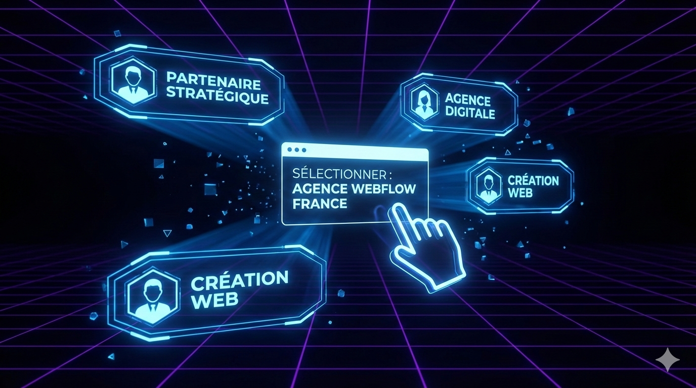 Webflow s'impose face à WordPress. Mais comment choisir la bonne agence Webflow en France ? Critères, tarifs et erreurs à éviter.