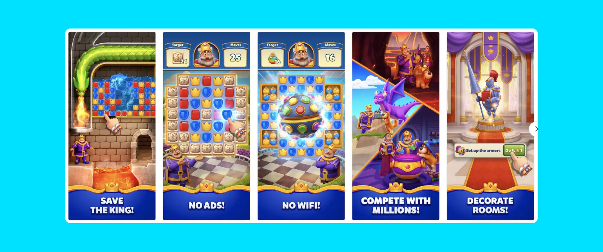 Royal Match CPP 1 - mobile gaming example
