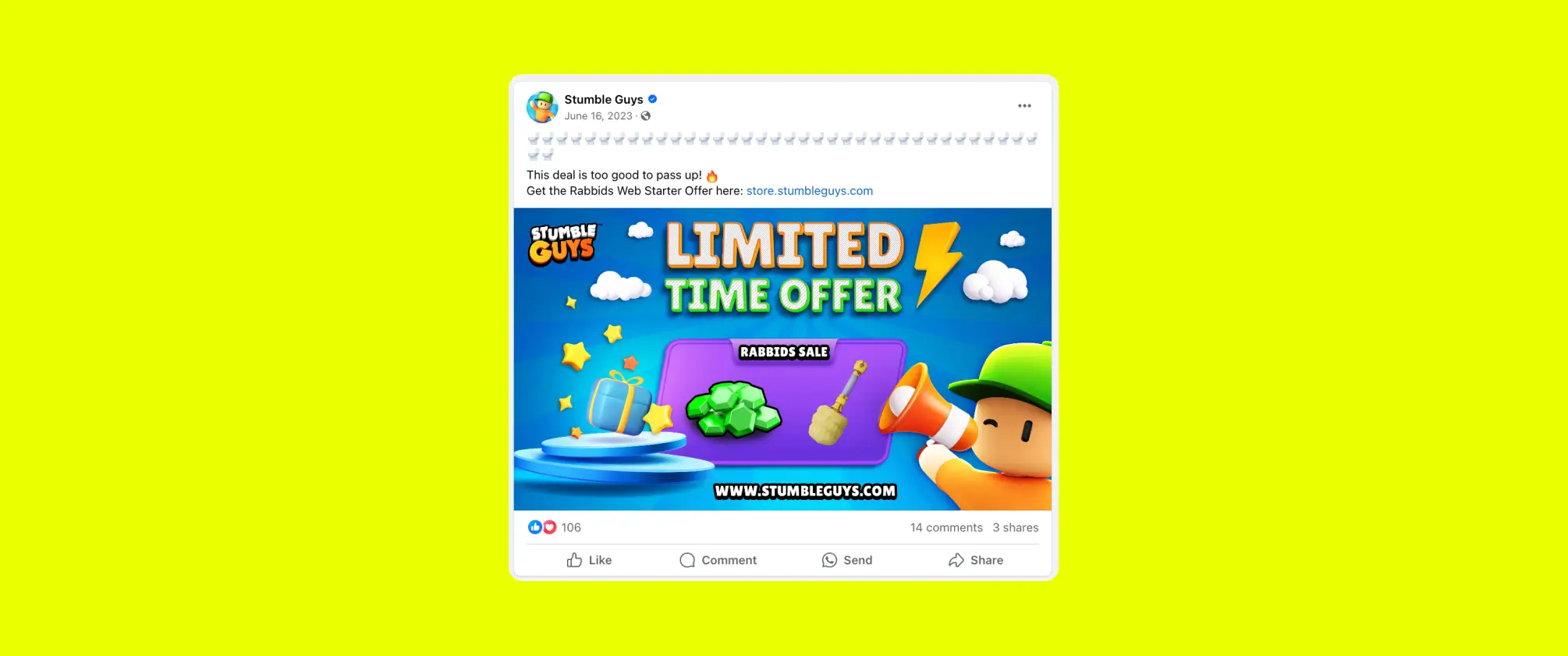 stumble guys mobile gaming FB post