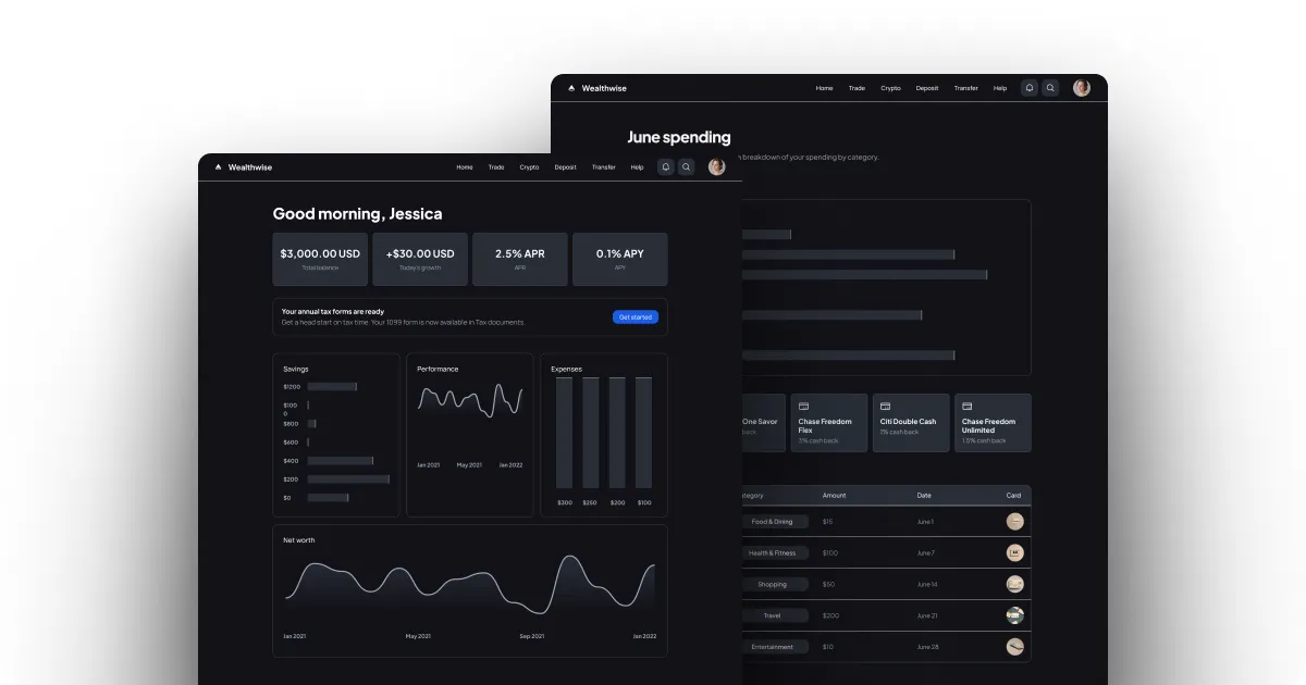Wealthwise Account Summary - Jessica's Finances