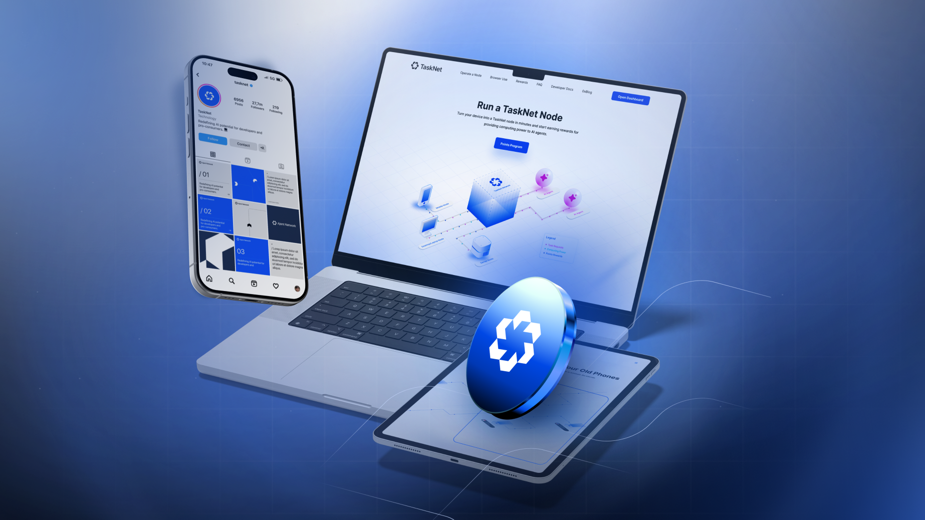 Tasknet case study cover — brand, website, and explainer video rebuild by Motion The Agency