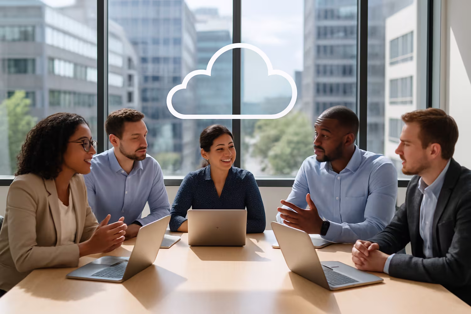 Team discussing cloud cost optimization