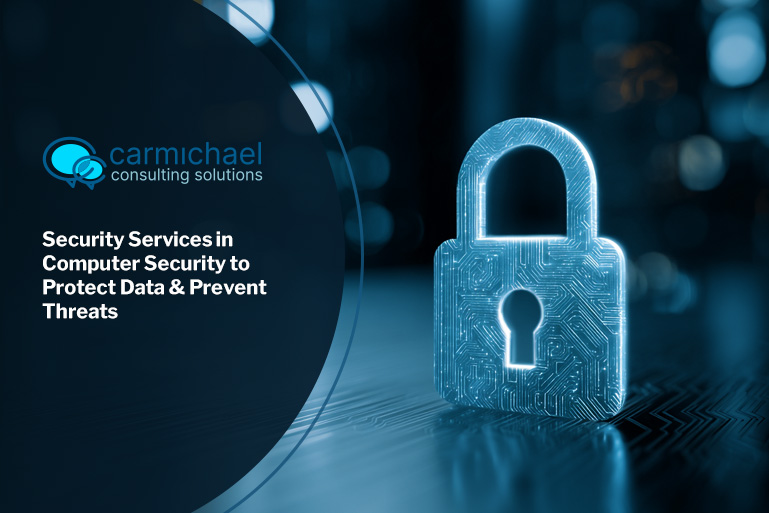 IT security agent working on his powerhouse software.