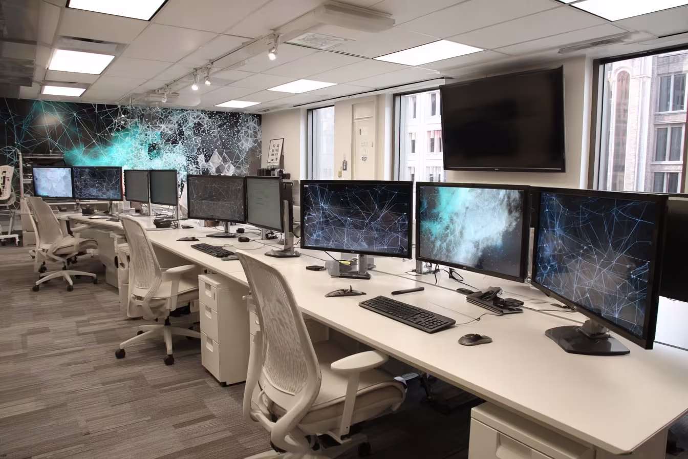 Modern IT consulting office setup