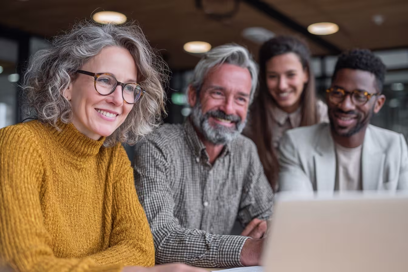 Diverse team discussing virtual CIO consulting services