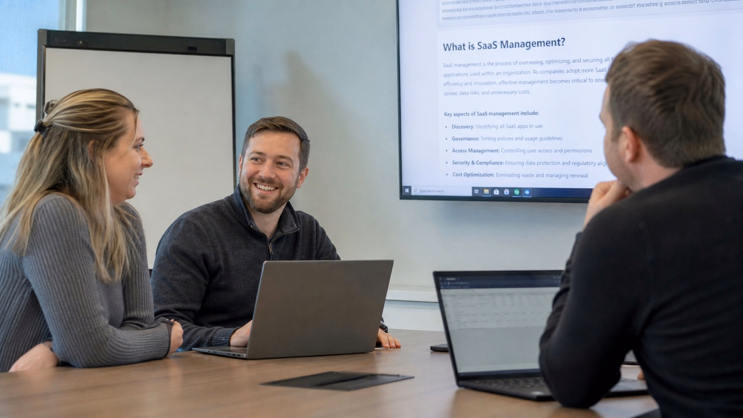 MEETING TABLE An IT professional  two to four people seated around a meeting