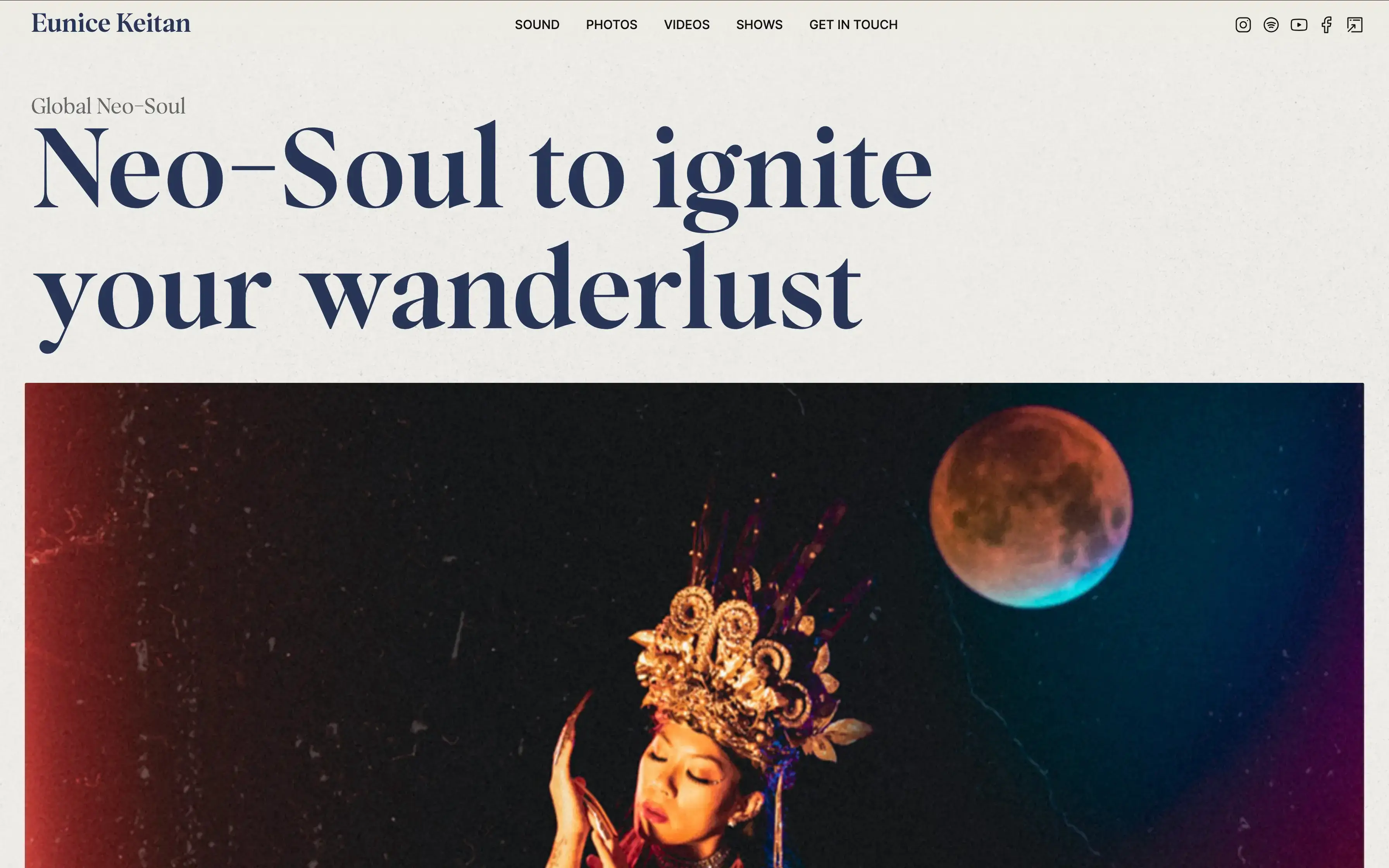 Preview of default minimal design.