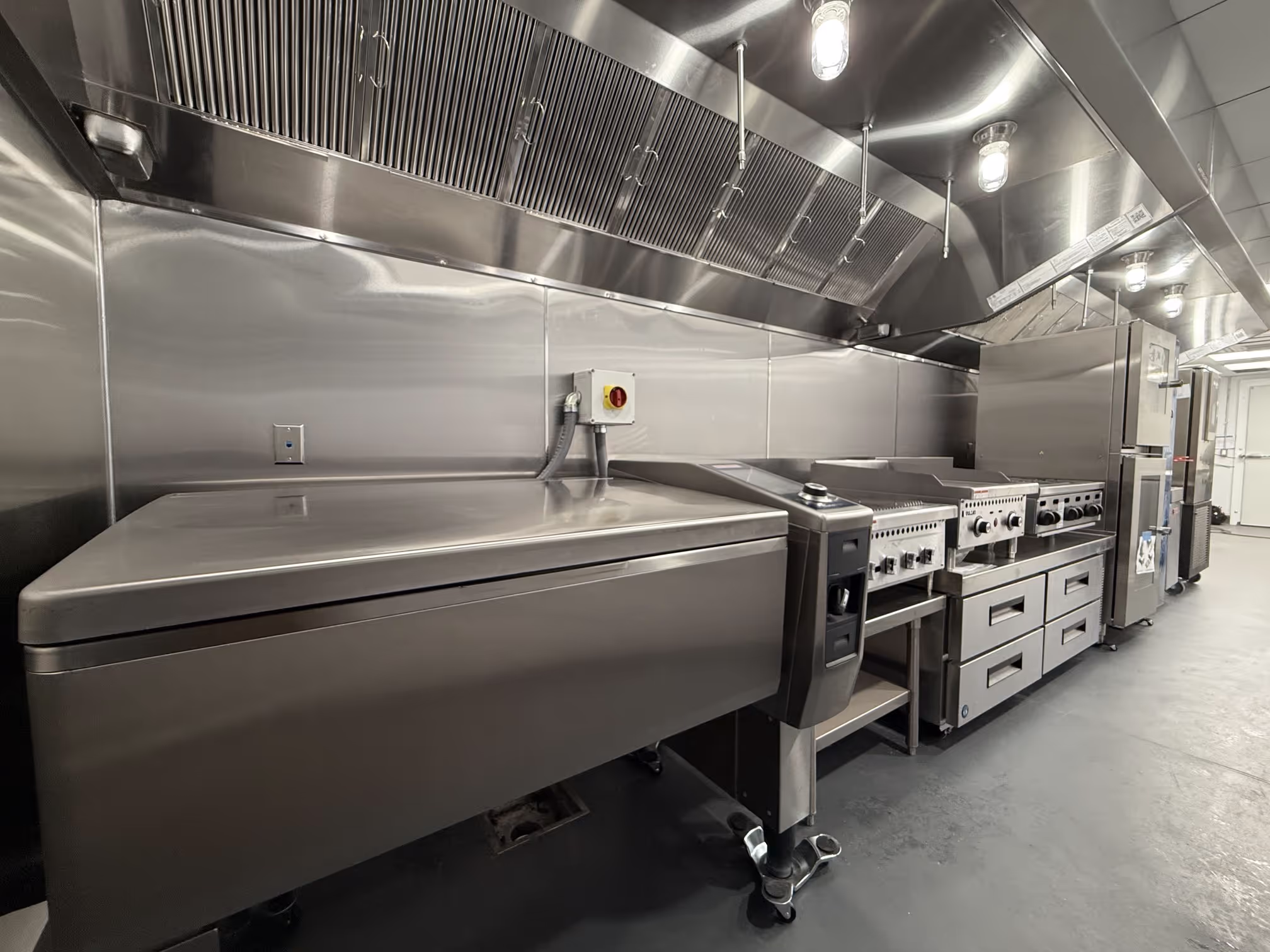 mobile kitchen trailer interior