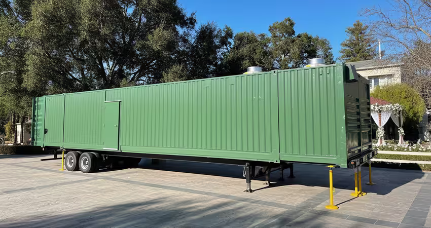 mobile kitchen on site 