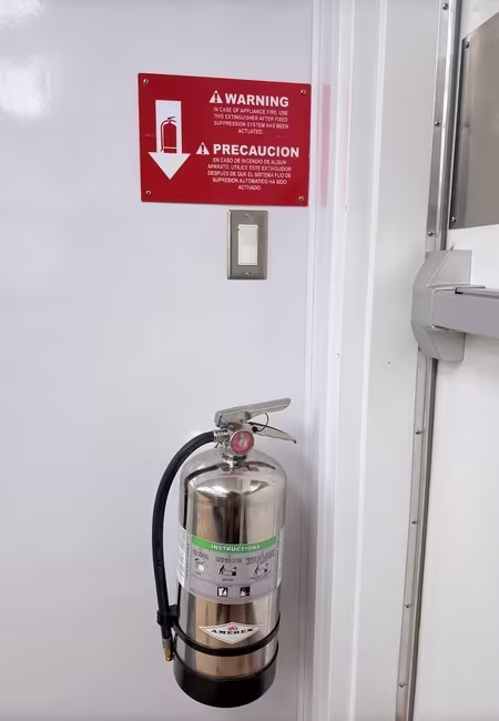 mobile kitchen fire extinguisher