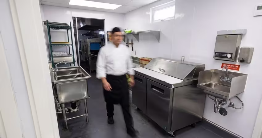 mobile kitchen interior