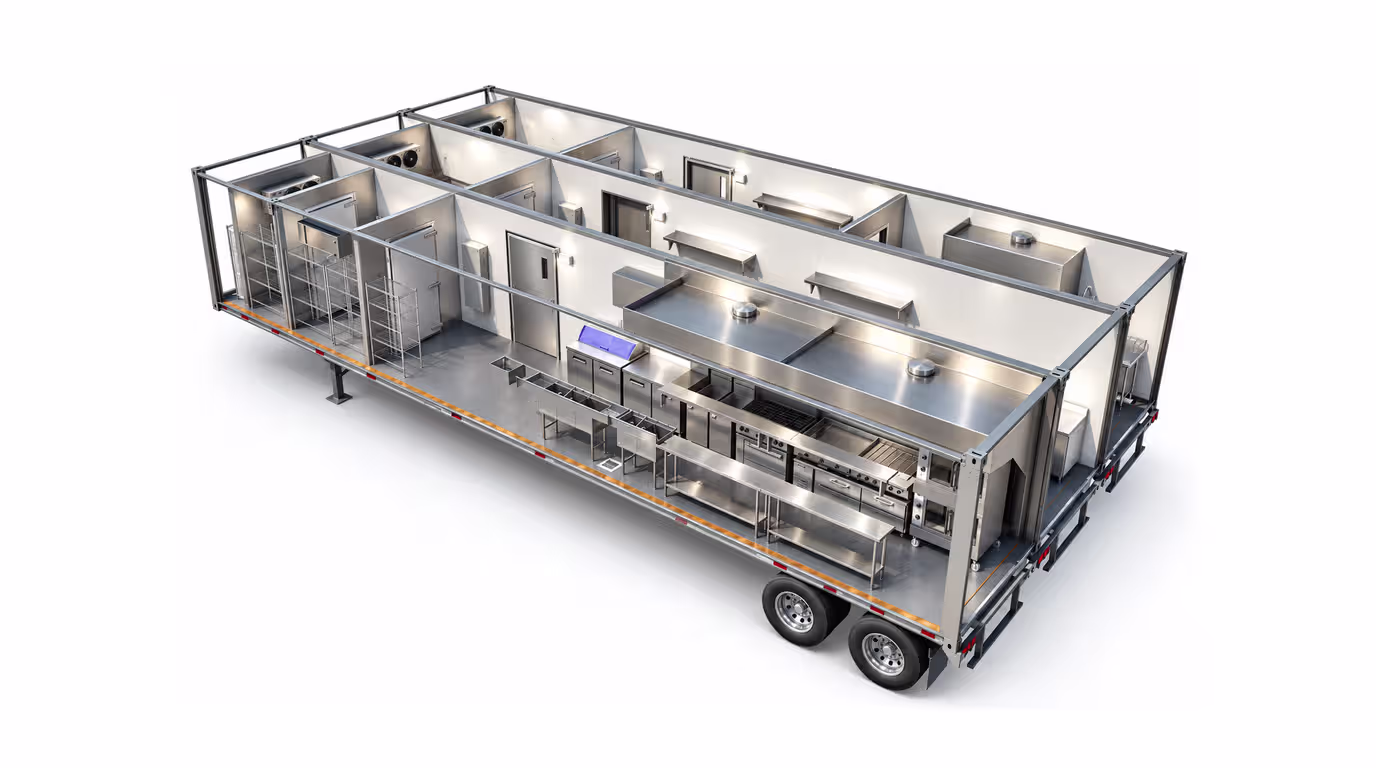 3x53' mobile kitchen