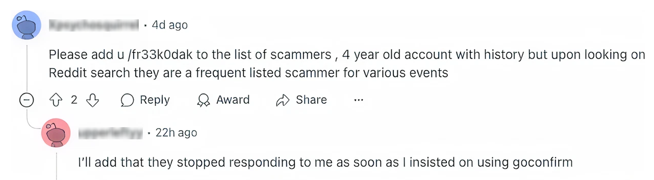 Scammers don't like goConfirm