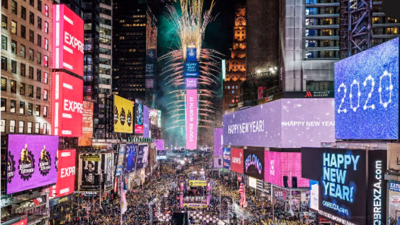 Times Square News Years Eve 2021