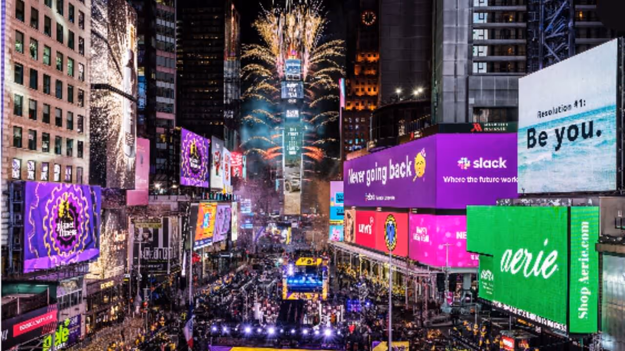 Times Square News Years Eve 2022