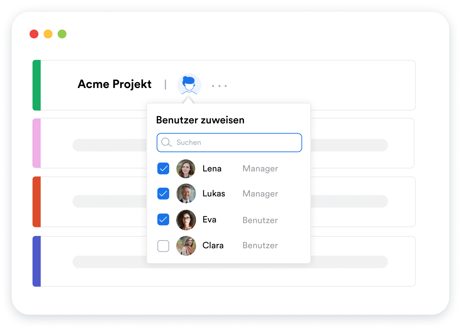Nutzer einladen und verwalten