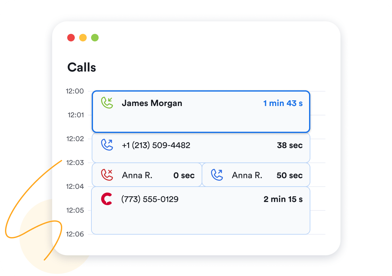 Tracking client phone calls