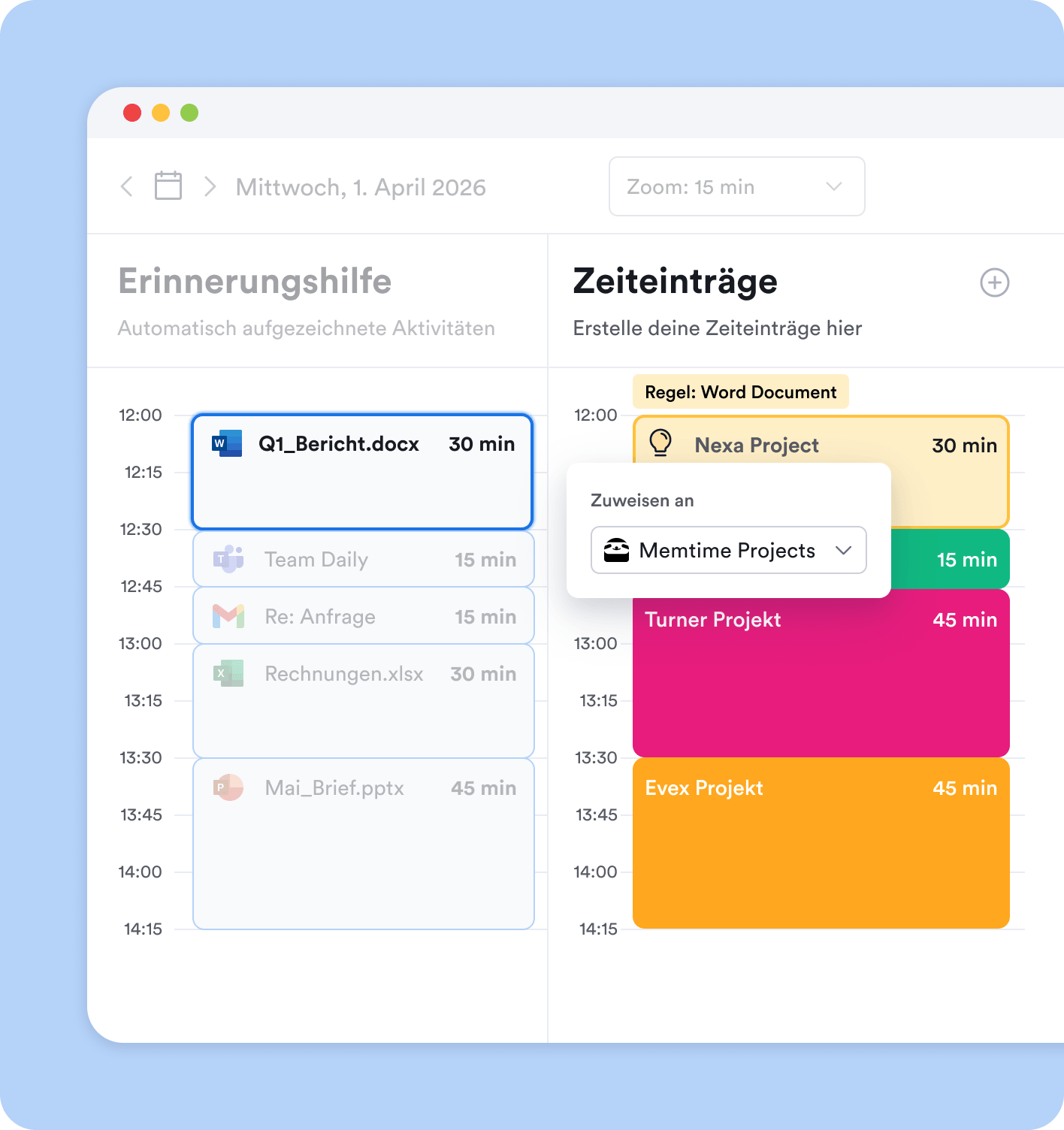 Verwende Automatisierung