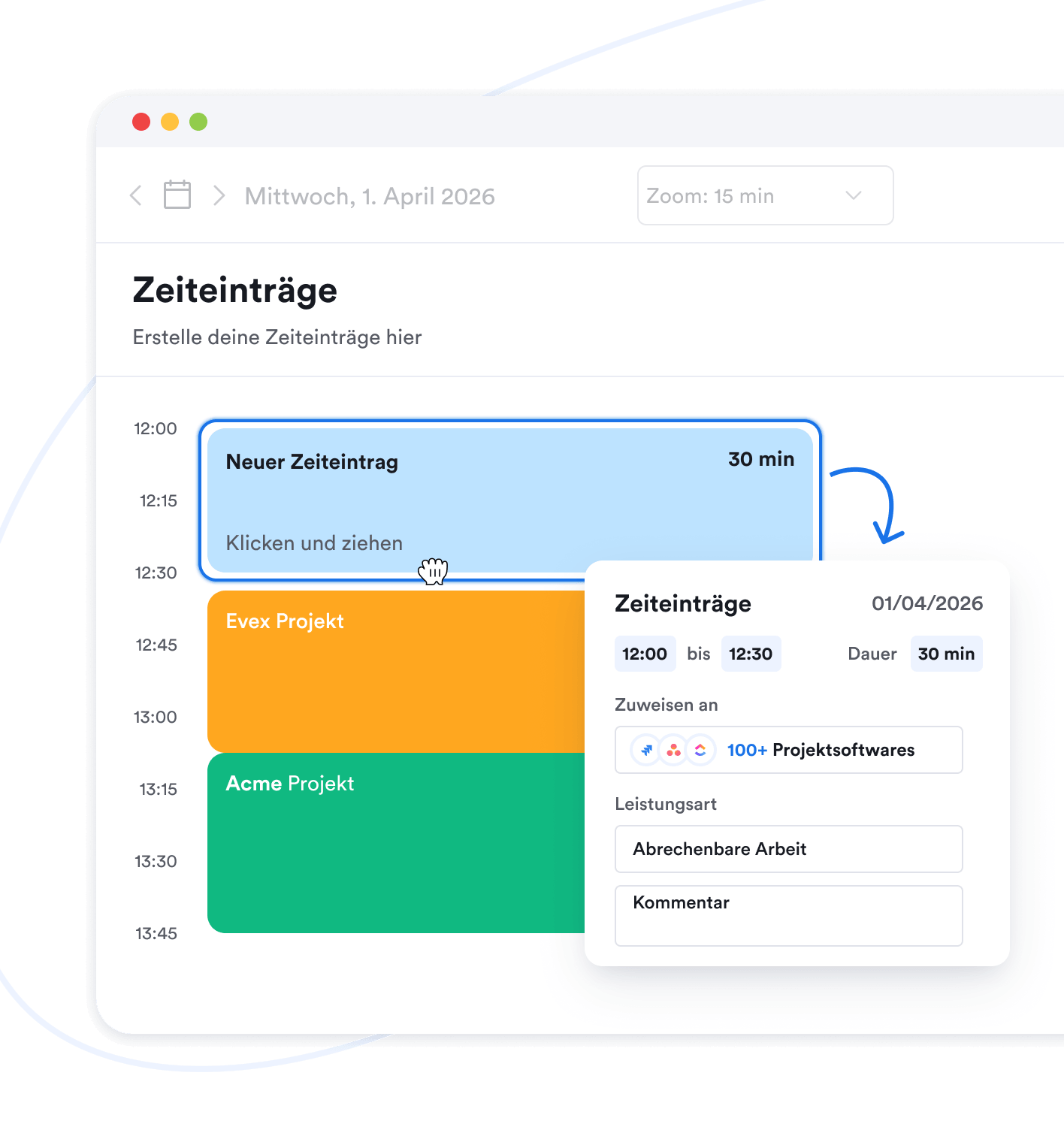 Sync into your timesheet/invoices
