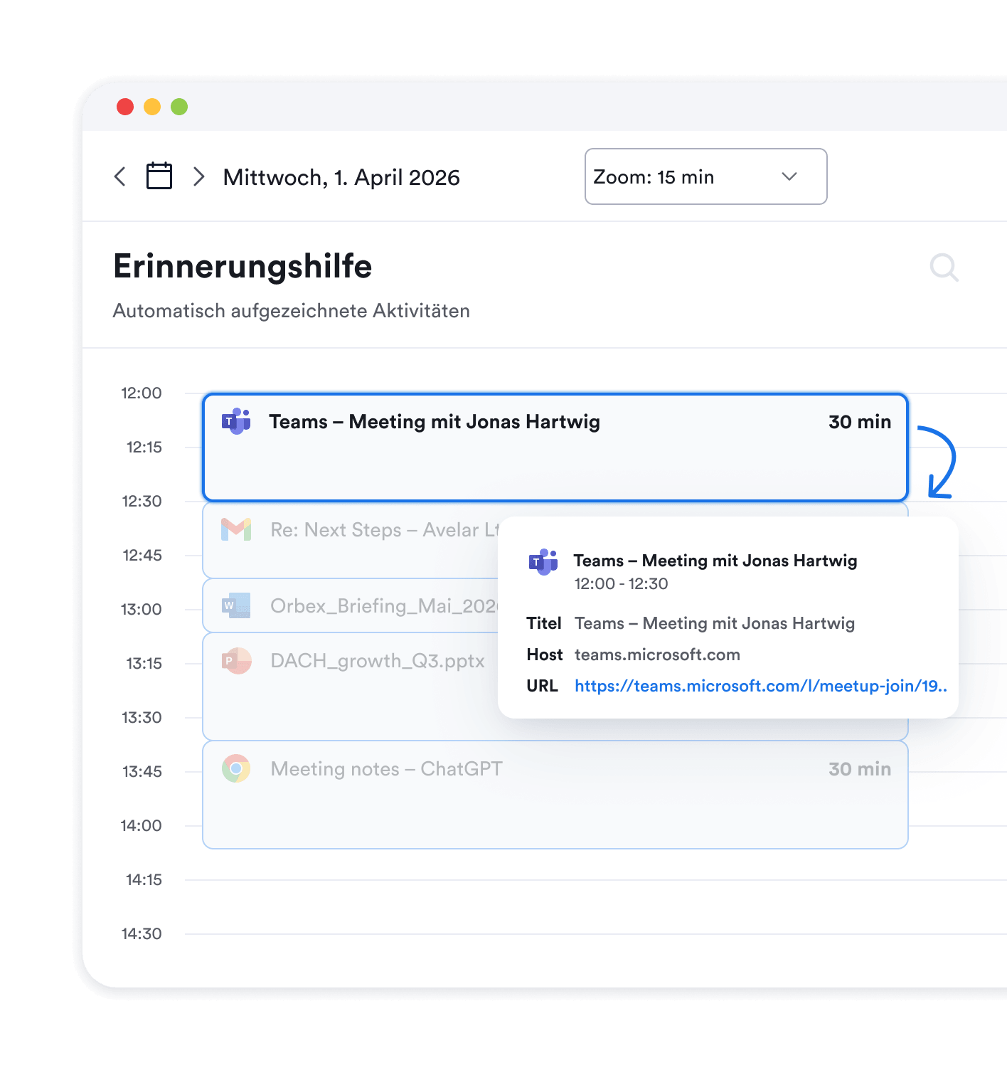 Automatisches Tracking von Programmen