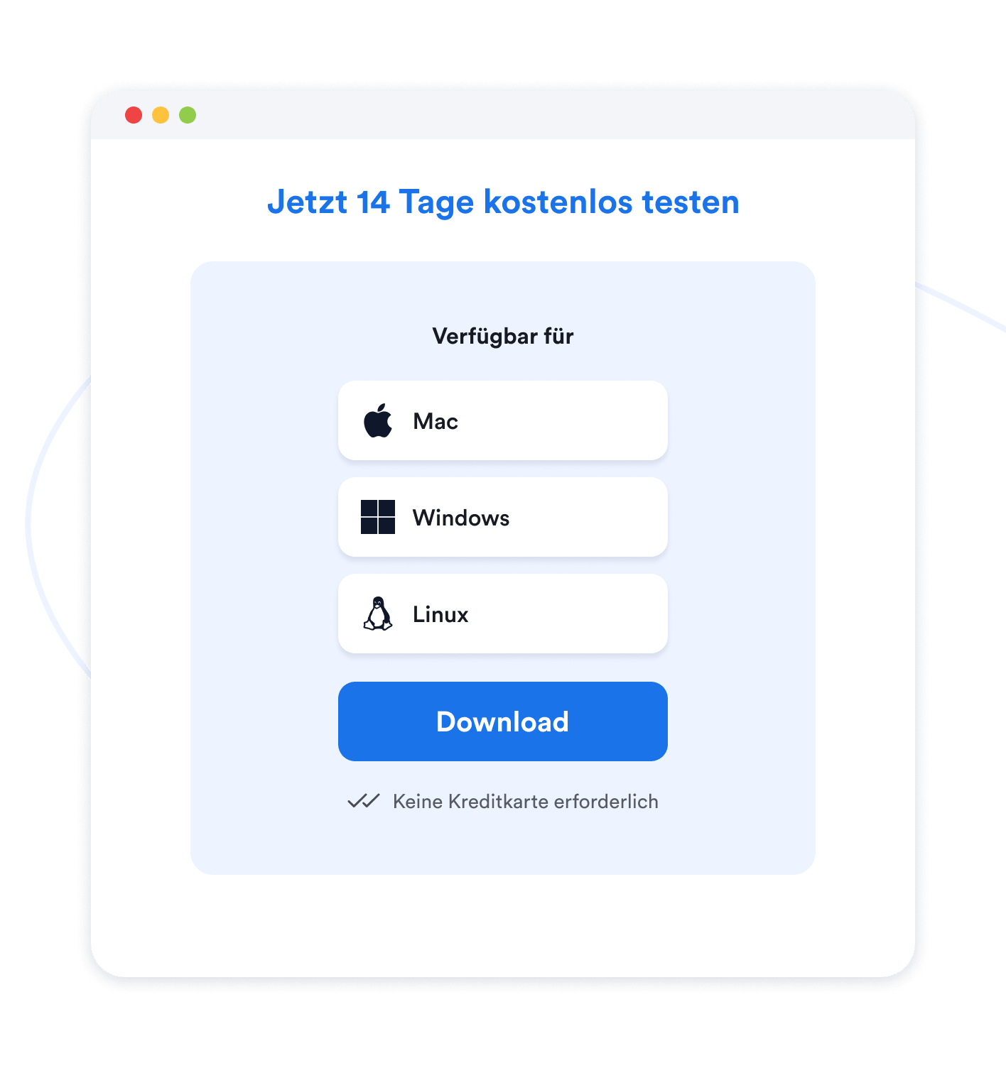 Starte eine kostenlose Testphase