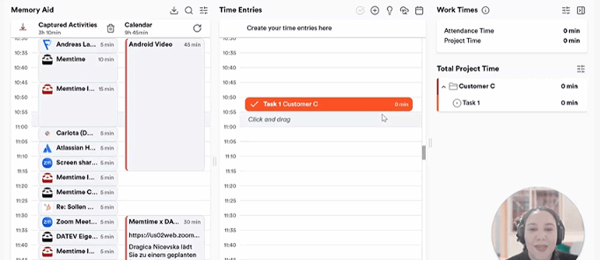 Video on how to connect Memtime Android Call History