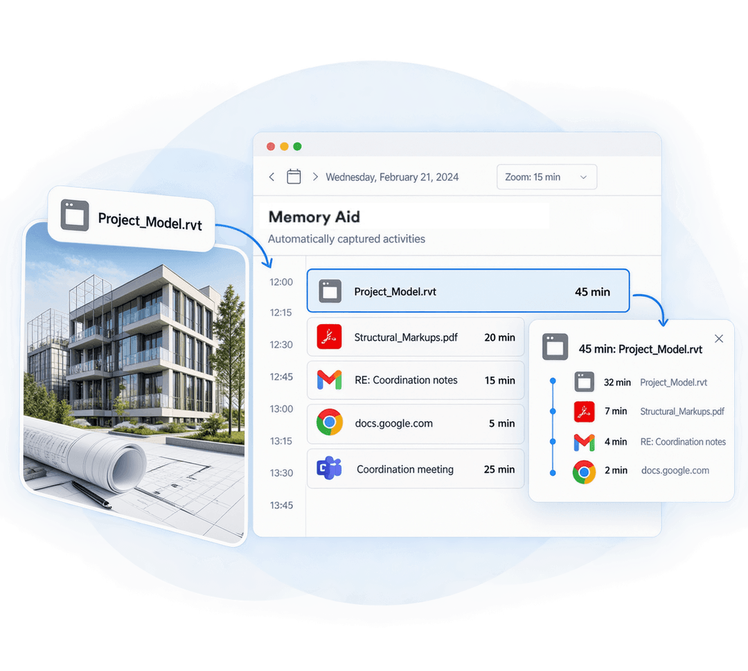 Revit time tracking with Memtime