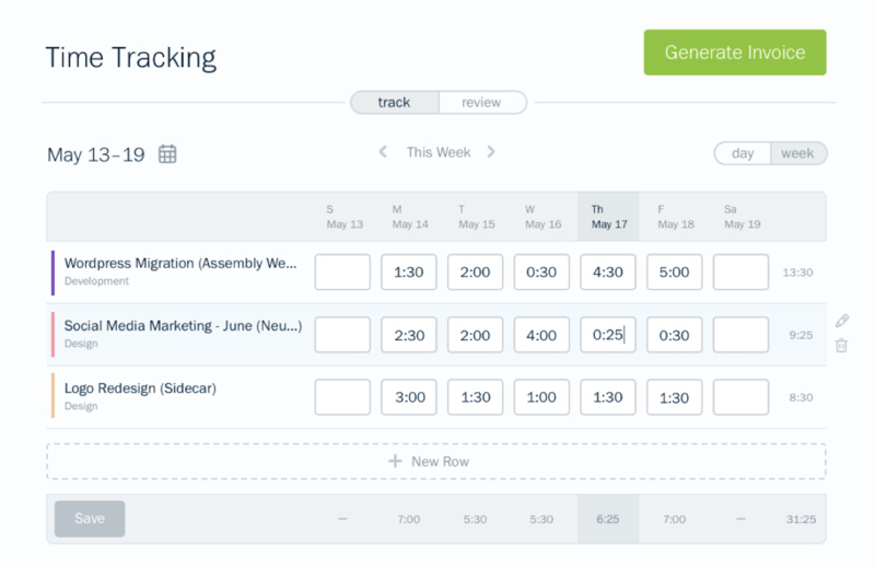 freshbooks time tracking features