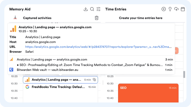 memtime automatic time tracking for freshbooks