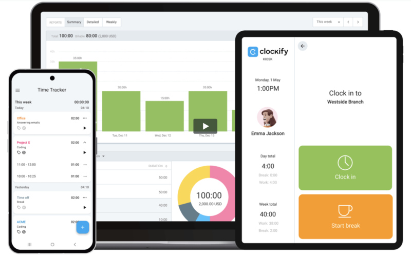 clockify time tracking for freshbooks