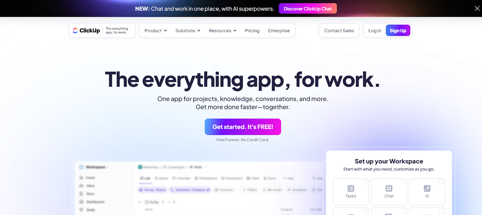ClickUp - productivity management tool