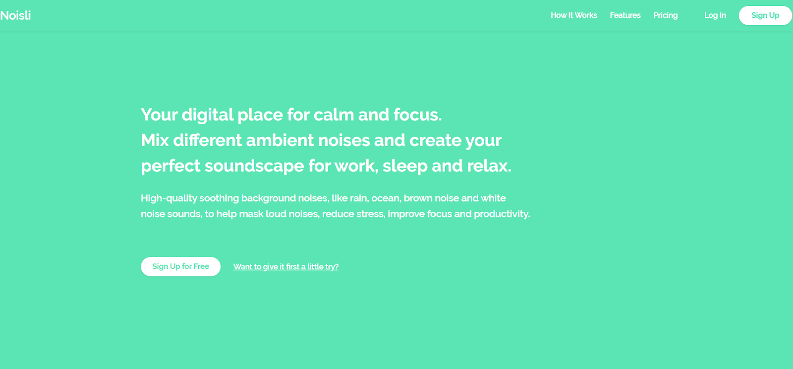 Noisli - tool for increasing focus and deep work