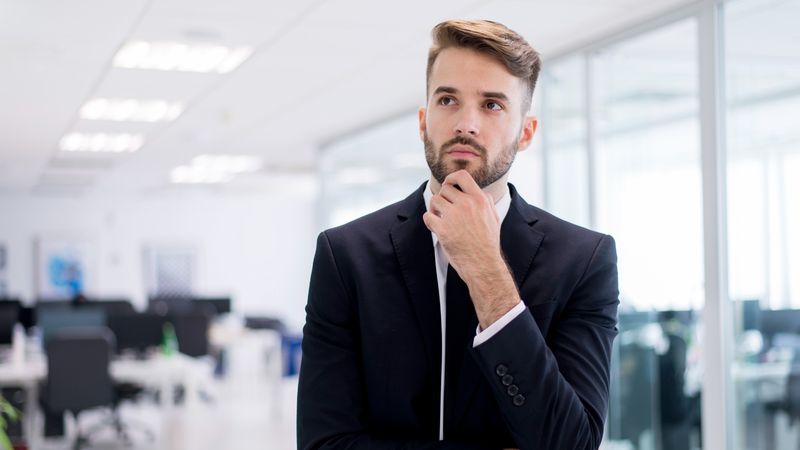 Businessman thinking