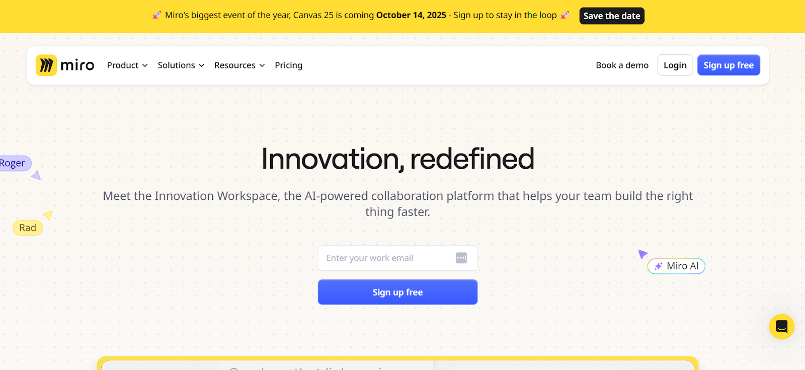 Miro - a visual collaboration platform