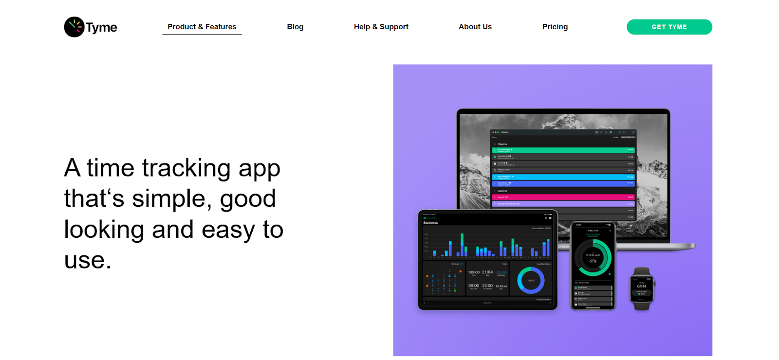 Tyme - an Apple-only time tracking app