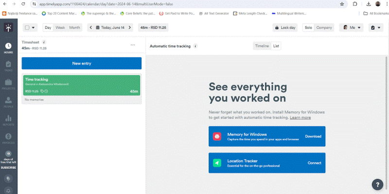 Timely interface