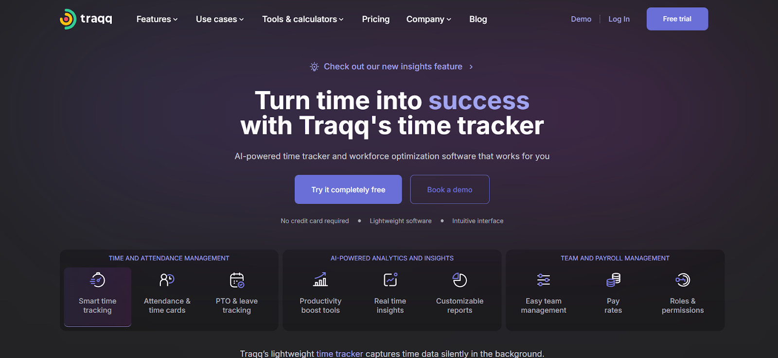 Traqq - time tracking app
