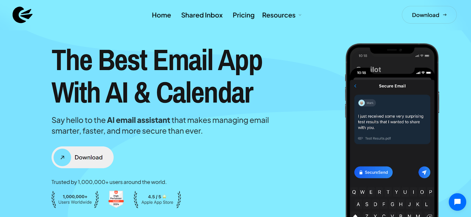 Canary Mail, an AI email client app