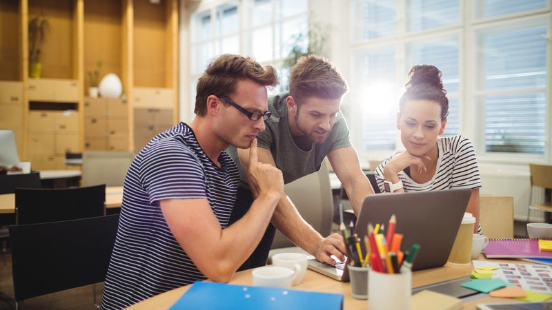 A team defining scope